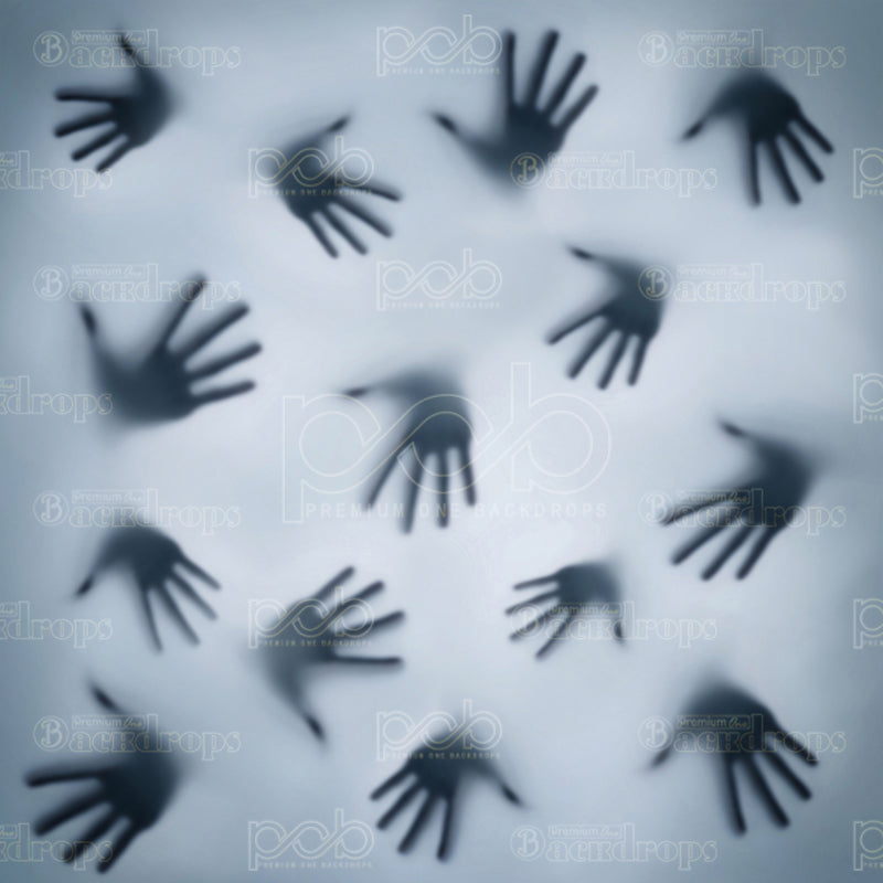 premium one pillowcover backdrops-creepy hands