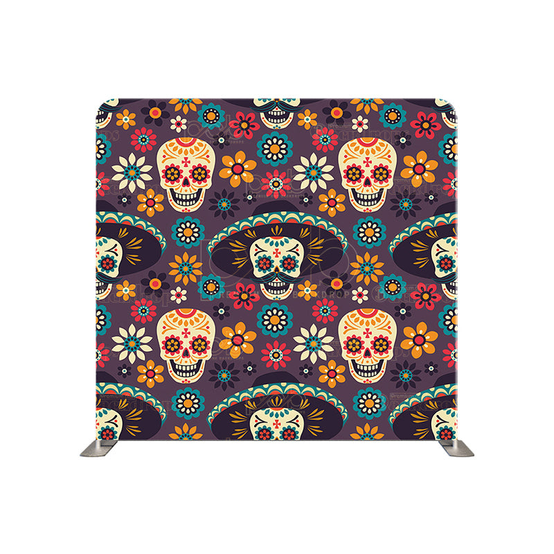 premium one pillowcover backdrops-day of the dead