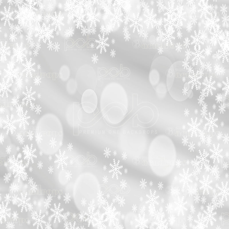 premium one pillowcover backdrops-flake bokeh holiday