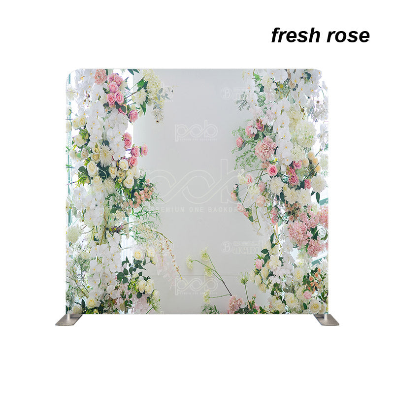 premium one pillowcover backdrops-fresh rose