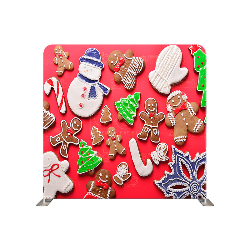 premium one pillowcover backdrops-gingerbread cookies