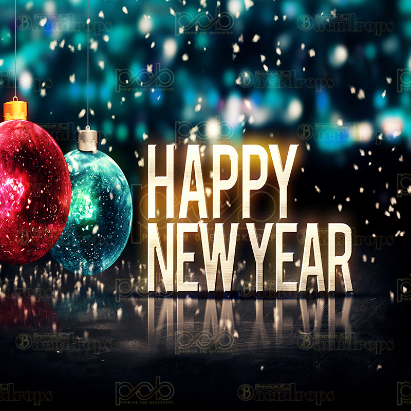 premium one pillowcover backdrops-happy new year