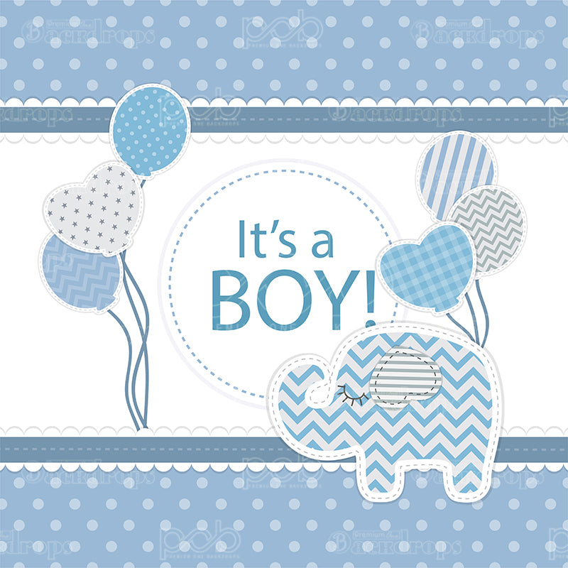 premium one pillowcover backdrops-its a boy