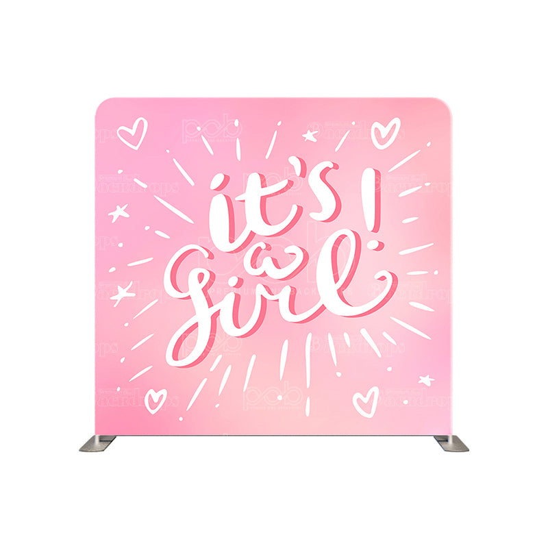 premium one pillowcover backdrops-its a girl