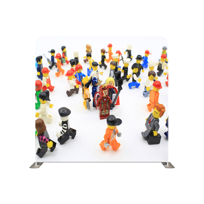 premium one pillowcover backdrops-lego people