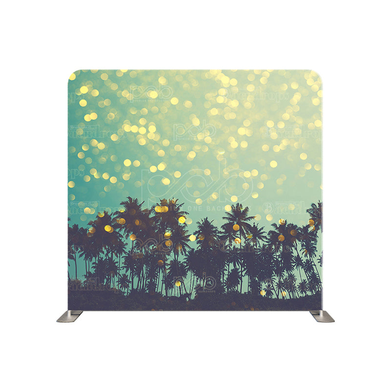 premium one pillowcover backdrops-palm Tree Sparkle