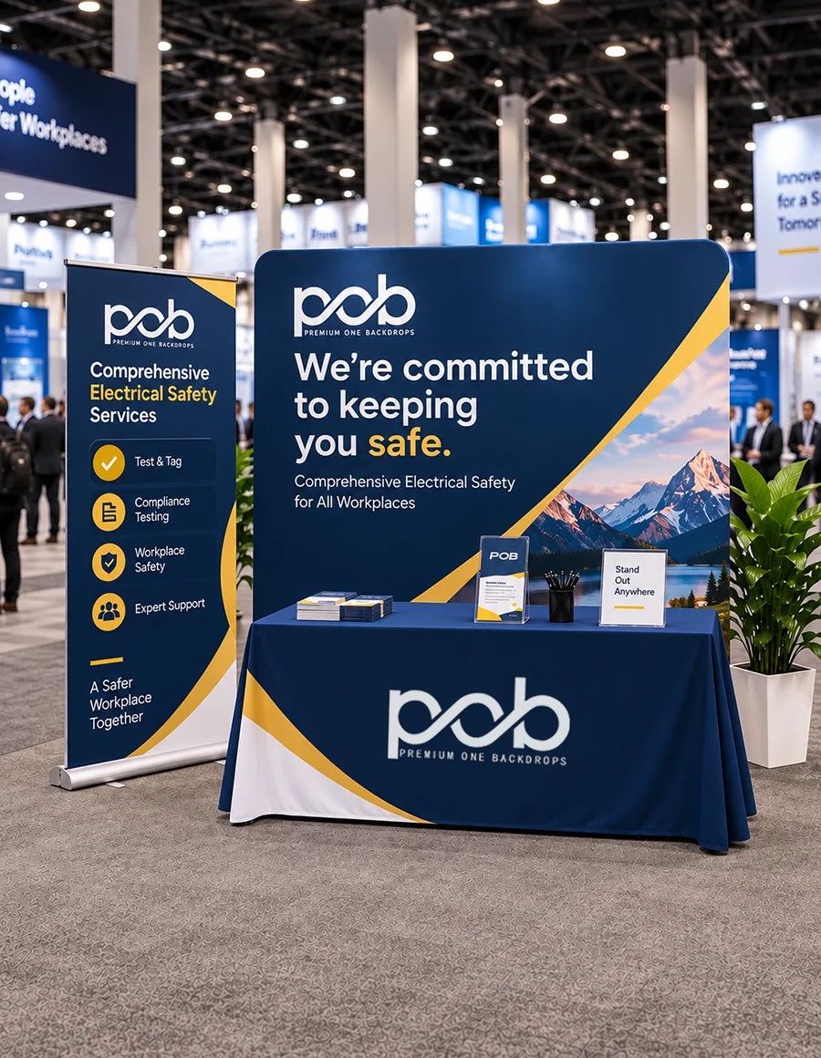 Premium One Backdrops trade show display