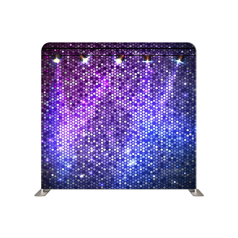 premium one pillow cover backdrops-purple and blue spotlight