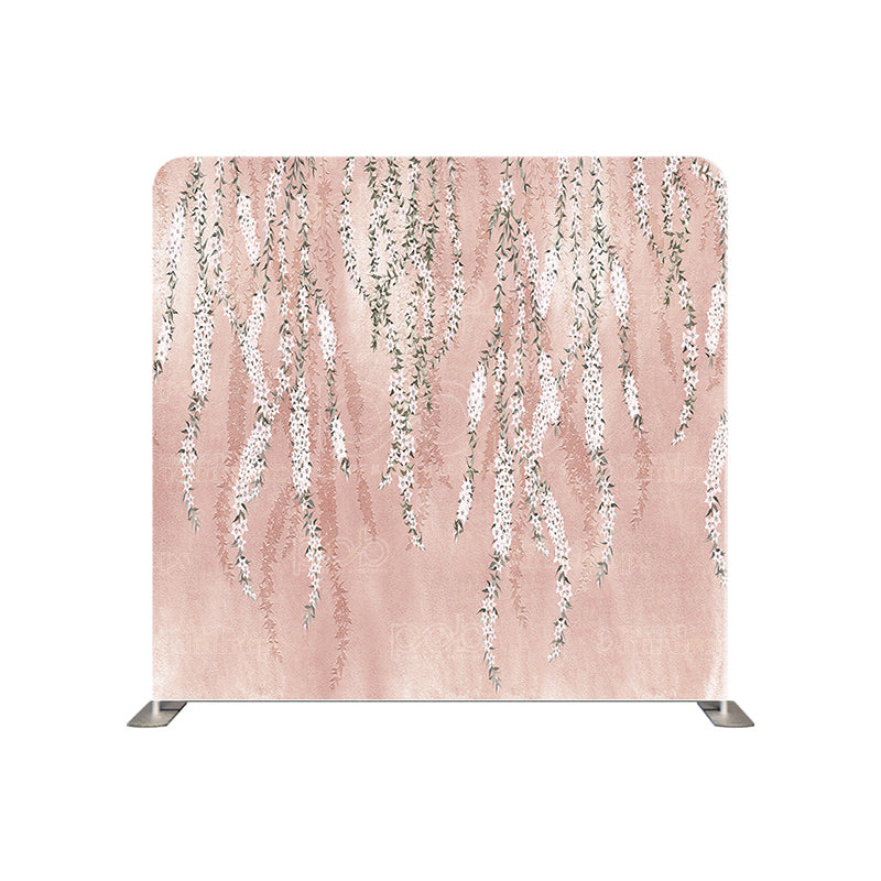 premium one pillow cover backdrops-rose gold flower