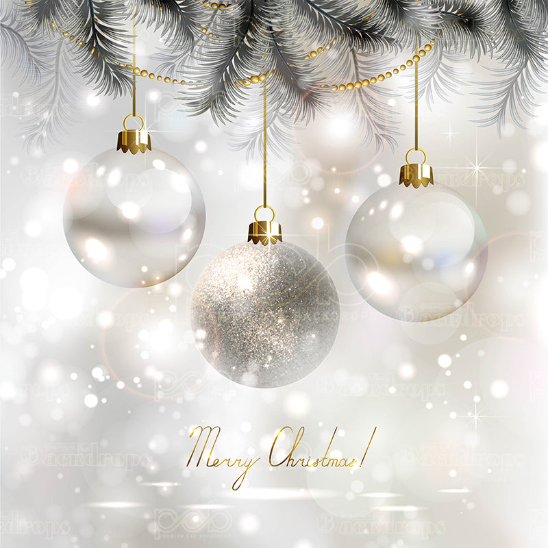 premium one pillowcover backdrops-silver ornaments