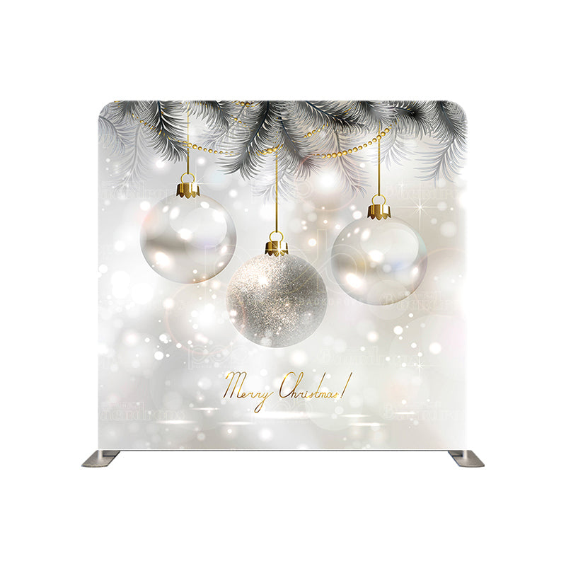 premium one pillow cover backdrops-silver ornaments