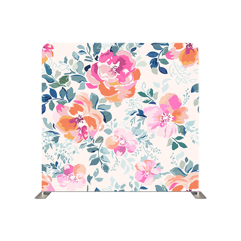 premium one pillowcover backdrops-soft pink florals