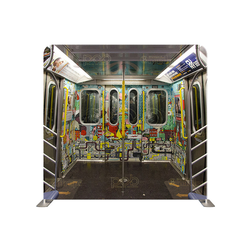 premium one pillowcover backdrops-taking the subway