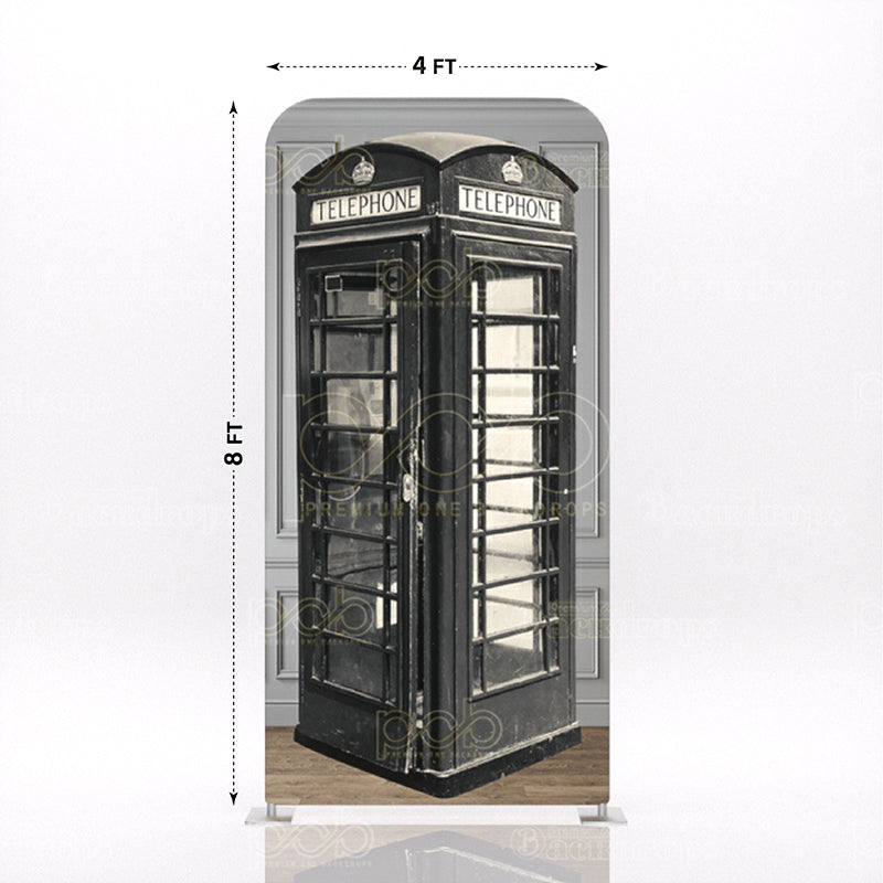 grey London telephone booth 2