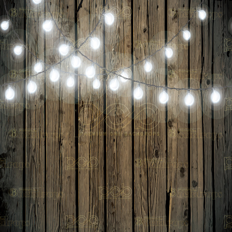 premium one pillowcover backdrops-wood with white lights